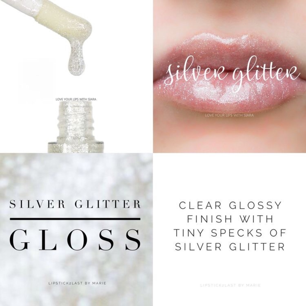 Lip sense silver glitter